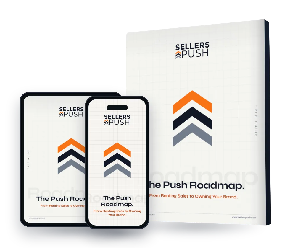 The Push Roadmap guide as a book, on tablet and phone